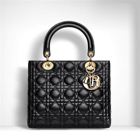 dior lady bag size|lady dior euro price.